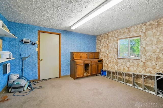 2946 Rockledge Trl, Beavercreek, OH 45430 - misc room with a textured ceiling and light carpet
