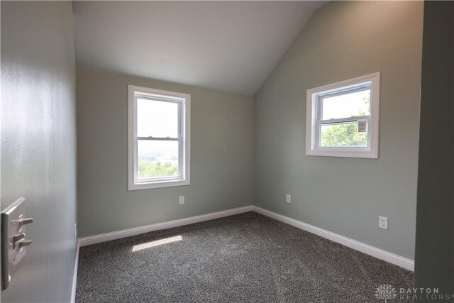 506 Linden Ave, Dayton, OH 45403 - additional living space featuring vaulted ceiling and carpet flooring
