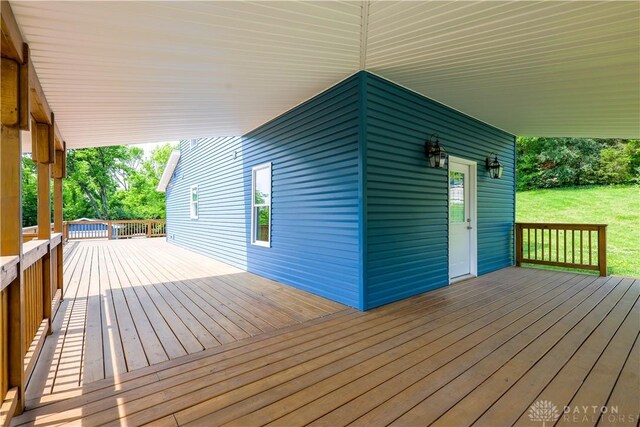 506 Linden Ave, Dayton, OH 45403 - wooden deck featuring a yard