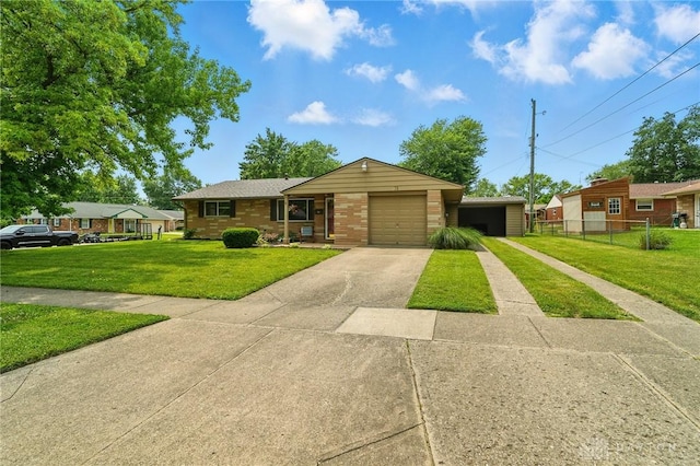 75 Royal Dr, Springboro, OH 45066 - ranch-style home featuring driveway and brick siding