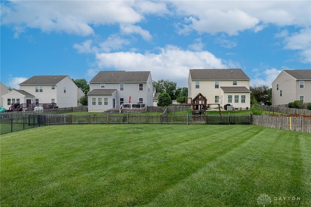 1928 Spring Ridge Dr, Xenia, OH 45385 - fenced backyard featuring a residential view
