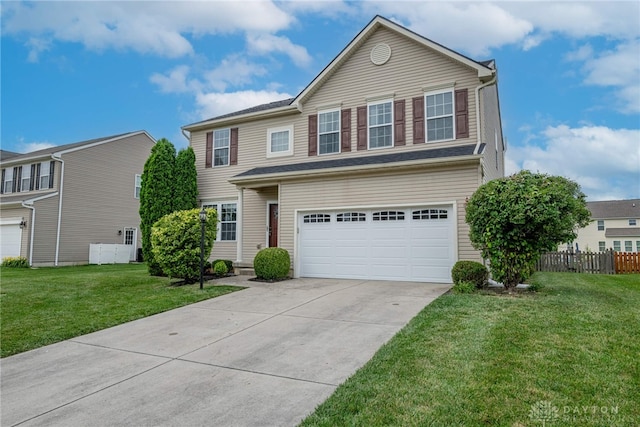 1928 Spring Ridge Dr, Xenia, OH 45385 - traditional-style home featuring a garage and concrete driveway