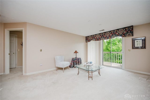 7636 Shawnee Ln Unit 206, West Chester, OH 45069 - living area with carpet floors and baseboards