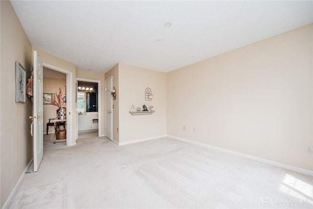 7636 Shawnee Ln Unit 206, West Chester, OH 45069 - unfurnished bedroom featuring light carpet and ensuite bathroom