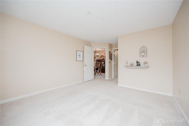 7636 Shawnee Ln Unit 206, West Chester, OH 45069 - spare room featuring light colored carpet