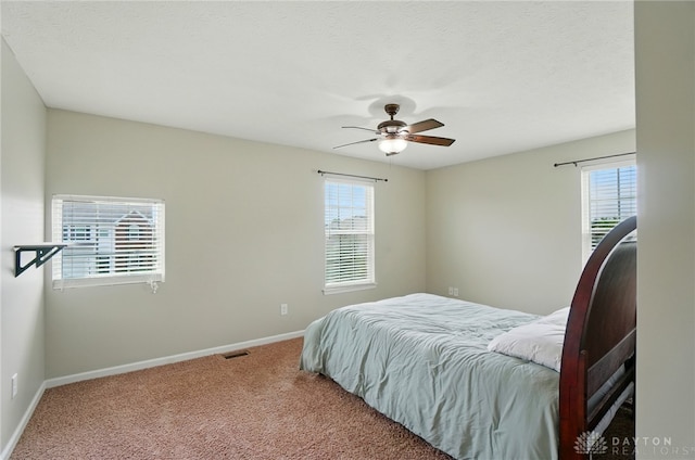 1956 Daffodil Dr, Xenia, OH 45385 - bedroom with carpet flooring, multiple windows, and ceiling fan