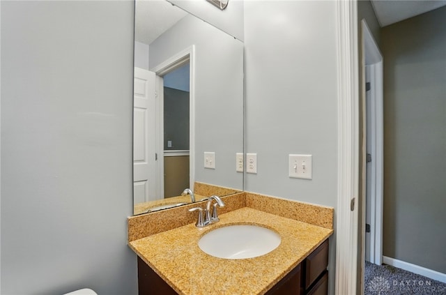 1956 Daffodil Dr, Xenia, OH 45385 - half bathroom featuring vanity and toilet