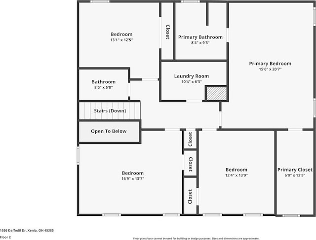 1956 Daffodil Dr, Xenia, OH 45385 - view of property floor plan