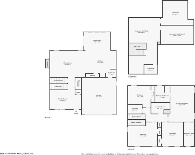 1956 Daffodil Dr, Xenia, OH 45385 - view of property floor plan