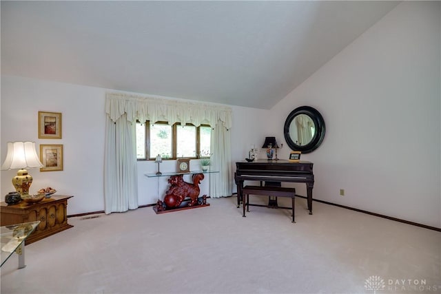 1952 Tait Circle Rd, Dayton, OH 45429 - living area featuring carpet floors and lofted ceiling