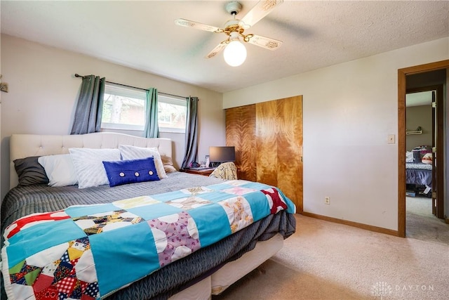1864 E Lytle 5 Points Rd Unit R, Centerville, OH 45458 - bedroom with carpet, a closet, and a ceiling fan
