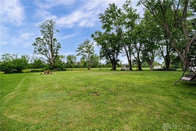 1864 E Lytle 5 Points Rd Unit R, Centerville, OH 45458 - view of grassy yard featuring a storage unit