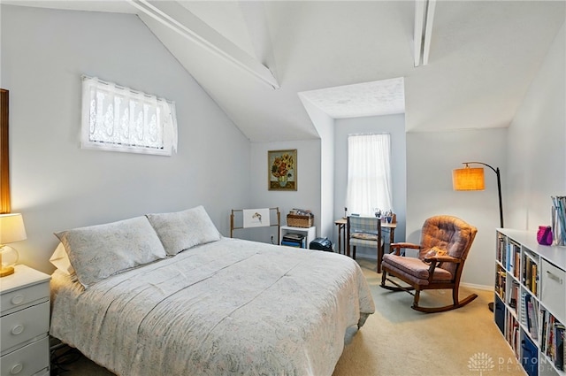3127 Gracemore Ave, Kettering, OH 45420 - bedroom with light colored carpet and lofted ceiling