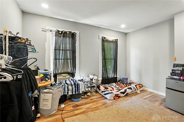 57 S Torrence St, Dayton, OH 45403 - miscellaneous room with wood finished floors and recessed lighting