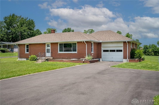 3372 Home Acres Ave, Beavercreek, OH 45431 - single story home featuring an attached garage, a chimney, and brick siding