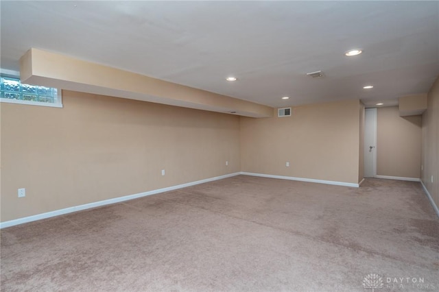 3372 Home Acres Ave, Beavercreek, OH 45431 - below grade area with carpet and recessed lighting