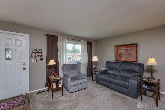 2151 Newgate Ave, Dayton, OH 45420 - living room with baseboards and carpet floors