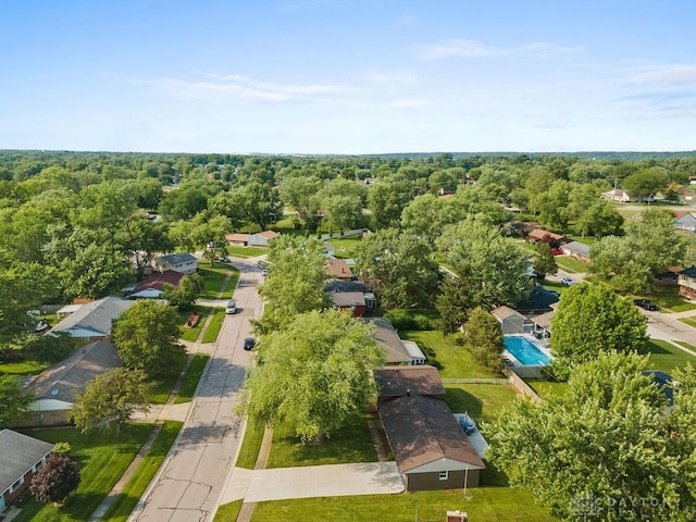 6814 Rushleigh Rd, Englewood, OH 45322 - aerial view of residential area with a heavily wooded area