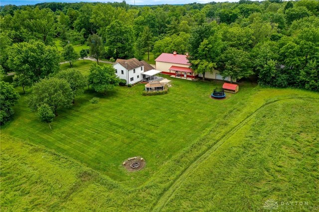 8282 Hile Ln, Germantown, OH 45327 - view from above of property with a heavily wooded area