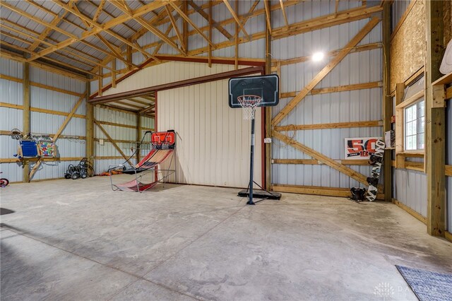8282 Hile Ln, Germantown, OH 45327 - garage with metal wall