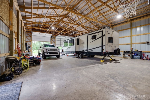 8282 Hile Ln, Germantown, OH 45327 - garage with metal wall
