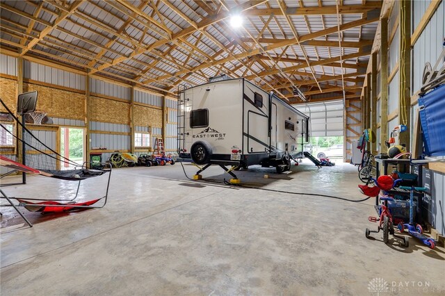 8282 Hile Ln, Germantown, OH 45327 - garage with metal wall
