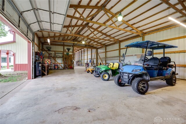 8282 Hile Ln, Germantown, OH 45327 - garage with metal wall
