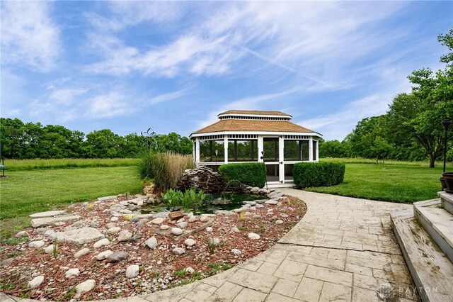 8282 Hile Ln, Germantown, OH 45327 - view of grassy yard with a gazebo