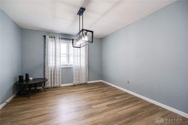 8282 Hile Ln, Germantown, OH 45327 - unfurnished room with wood finished floors and baseboards