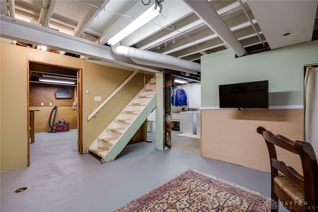 164 Winding Way, Kettering, OH 45429 - finished basement featuring stairway