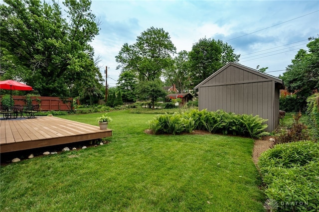 164 Winding Way, Kettering, OH 45429 - view of yard featuring a wooden deck