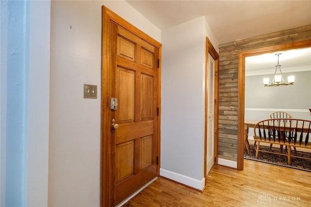 164 Winding Way, Kettering, OH 45429 - entryway featuring a chandelier and light wood-style floors