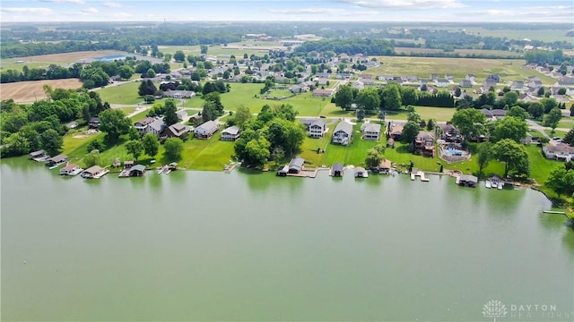 855 Quarry Rd, Silver Creek Twp, OH 45335 - aerial view of residential area with a nearby body of water