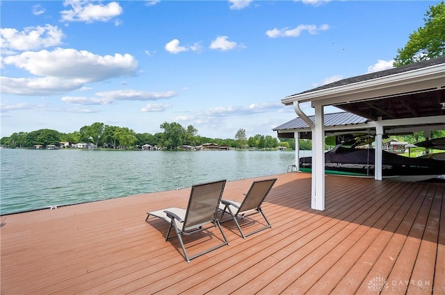 855 Quarry Rd, Silver Creek Twp, OH 45335 - dock featuring a water view