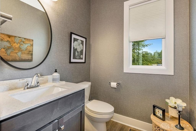 1015 Settlemyre Rd, Oregonia, OH 45054 - bathroom featuring vanity and wood finished floors