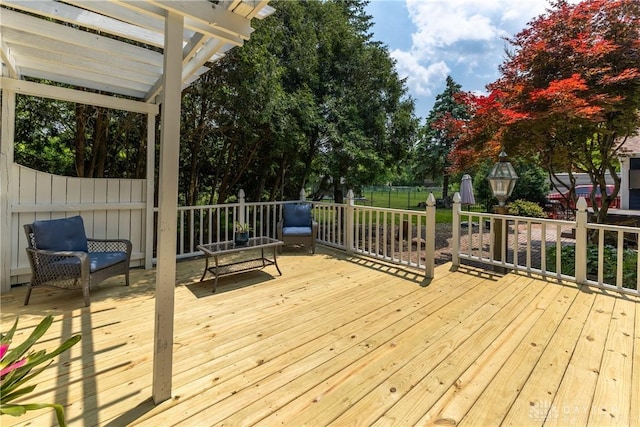 2025 Seneca Dr, Troy, OH 45373 - deck featuring view of wooded area