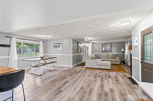 8684 Woodview Dr, Cincinnati, OH 45231 - living area with wood finished floors