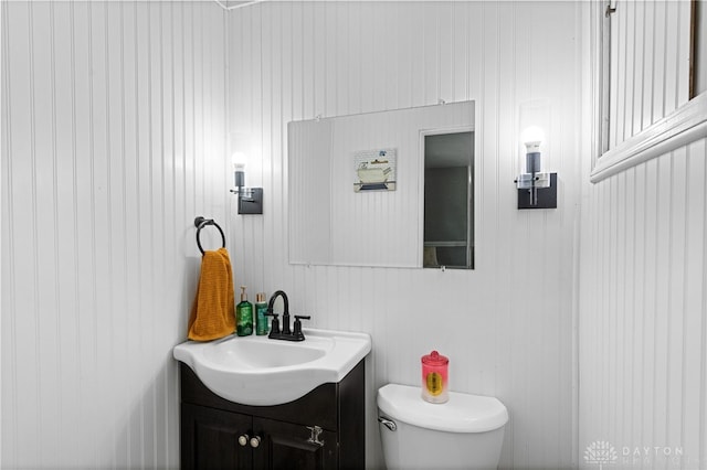 8684 Woodview Dr, Cincinnati, OH 45231 - half bathroom with vanity and toilet