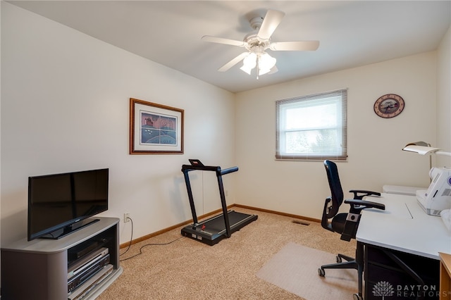 1396 Surrey Rd, Vandalia, OH 45377 - office space featuring carpet and ceiling fan