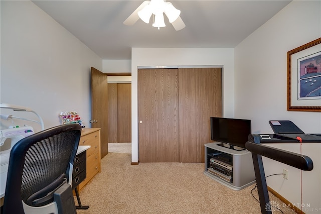 1396 Surrey Rd, Vandalia, OH 45377 - carpeted office space featuring a ceiling fan
