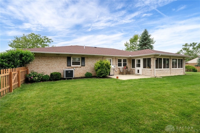 1396 Surrey Rd, Vandalia, OH 45377 - rear view of property with a patio area and brick siding