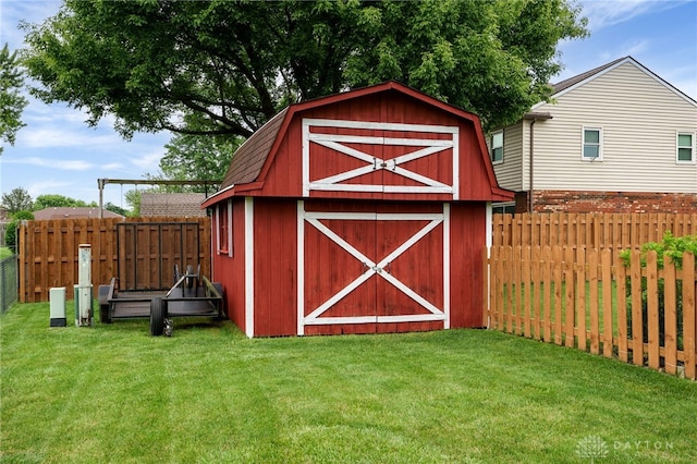 1396 Surrey Rd, Vandalia, OH 45377 - view of barn with a fenced backyard