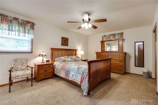 1396 Surrey Rd, Vandalia, OH 45377 - bedroom featuring carpet and ceiling fan