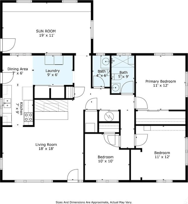 619 Storms Rd, Kettering, OH 45429 - view of floor plan / room layout