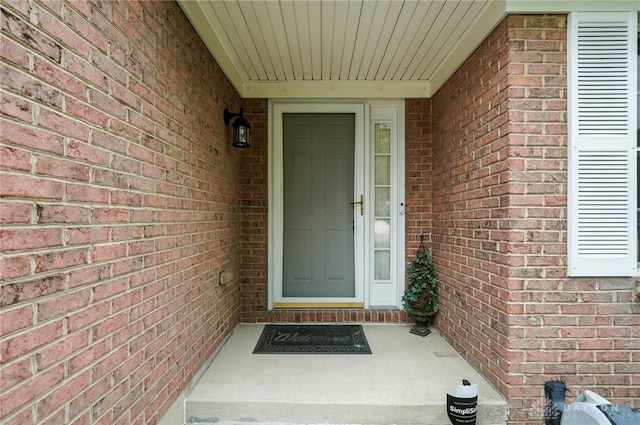 5015 Riverview Ave, Middletown, OH 45042 - doorway to property featuring brick siding