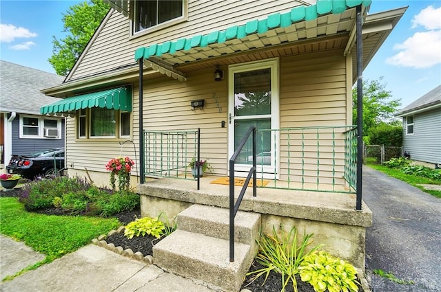 2540 Acorn Dr, Kettering, OH 45419 - doorway to property with covered porch