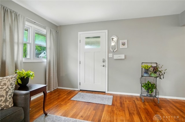 2540 Acorn Dr, Kettering, OH 45419 - foyer entrance featuring plenty of natural light and wood finished floors
