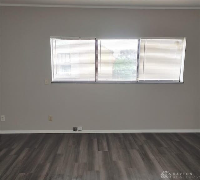 1116 Eagle Feather Cir Unit B, West Carrollton, OH 45449 - empty room with dark wood finished floors and ornamental molding