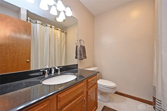 1241 Wind Field Ct, Washington Twp, OH 45458 - full bath with vanity, tile patterned floors, and curtained shower