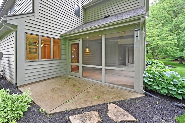 1241 Wind Field Ct, Washington Twp, OH 45458 - view of patio / terrace with a sunroom